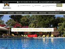 Tablet Screenshot of hotelmajoro.com